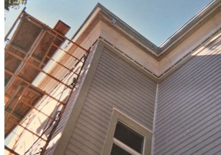 Exterior work, siding, soffit, trim, dry rot repair