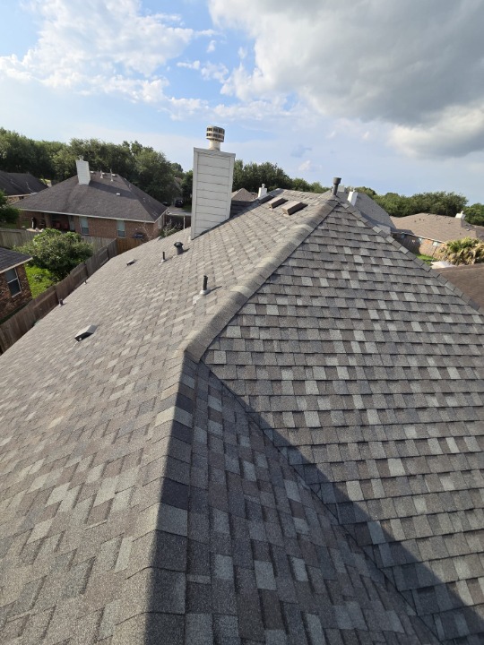 Emergency tarp after storm damage on roof